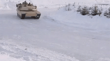 M-1 Tank Drifiting