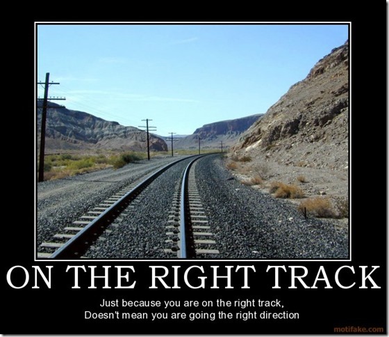 On the right track On the right track