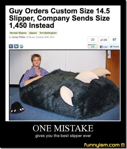 One mistake One mistake