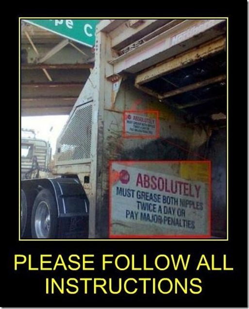 Please follow all directions