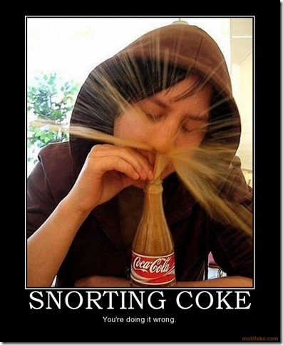 Snorting Coke