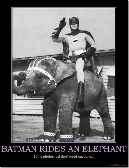 BatmanRidesAnElephant