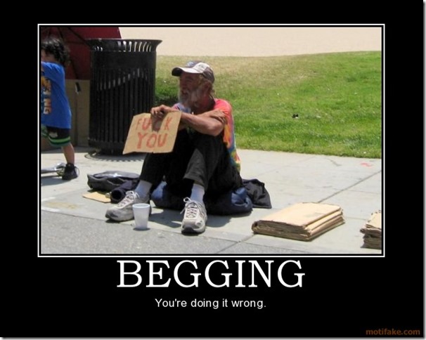 Begging