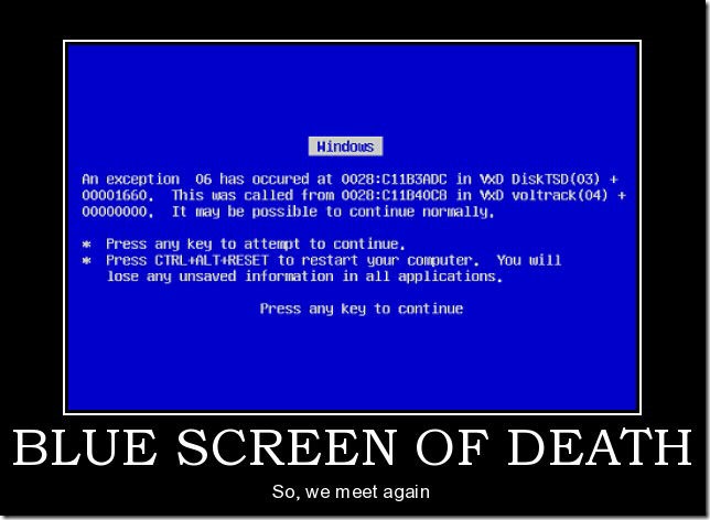 Blue Screen of Death