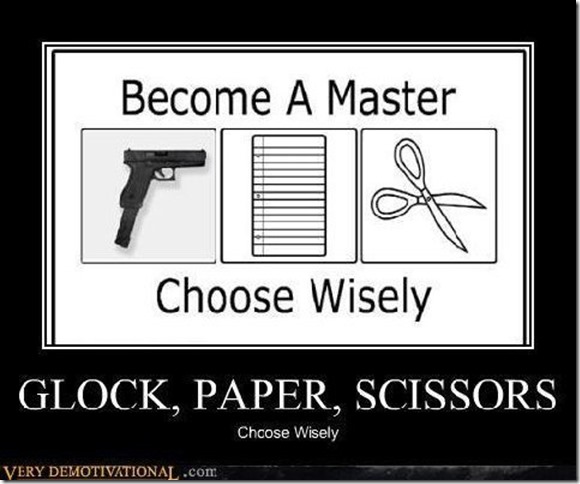 Glock, Paper Scissors