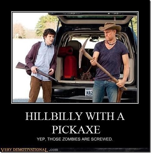 Hillbilly with a pickaxe