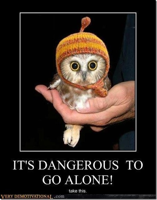 It's dangerous to go alone