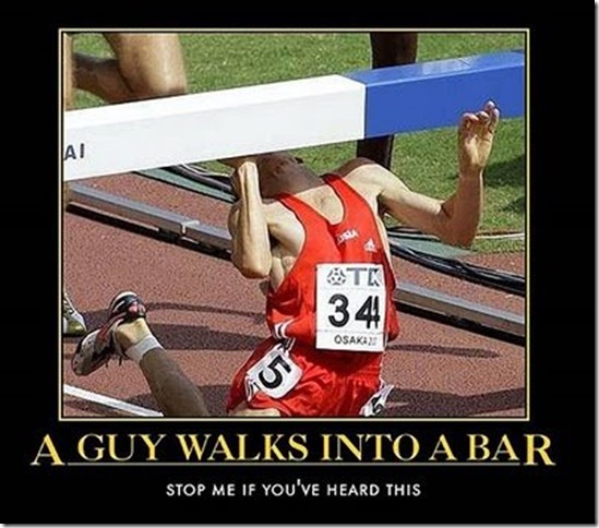 a guy walks into a bar