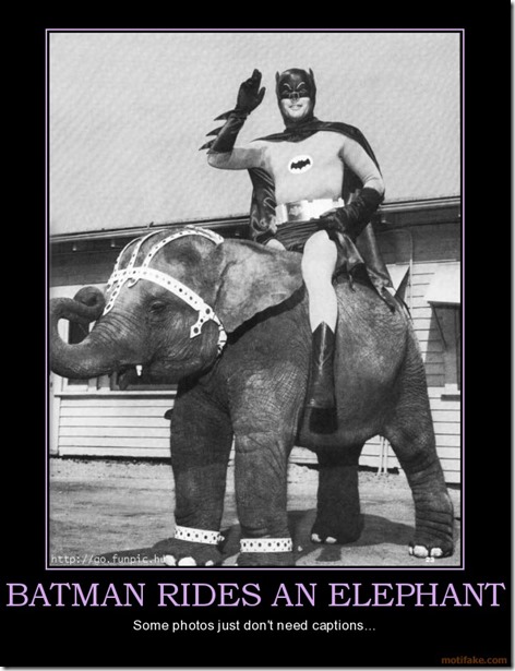 BatmanRidesAnElephant