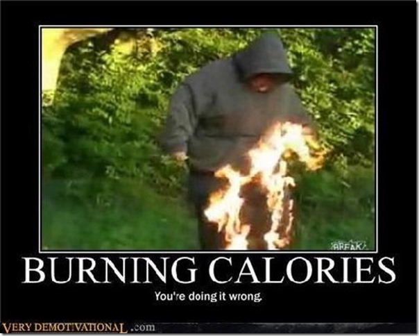 burning calories
