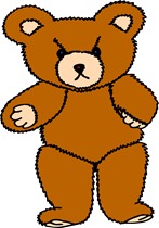 Angry Bear Cartoon drawing