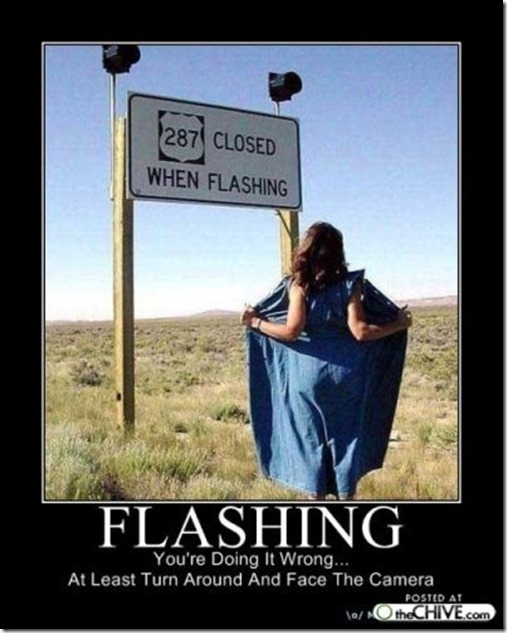 flashing