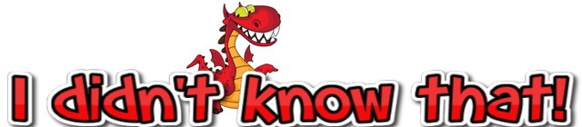 I didn't know that